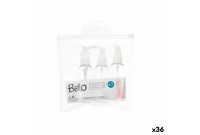 Ensemble de Voyage Transparent Blanc Plastique (36 Unités)