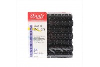 Hair rollers Annie Small Black (14 uds)