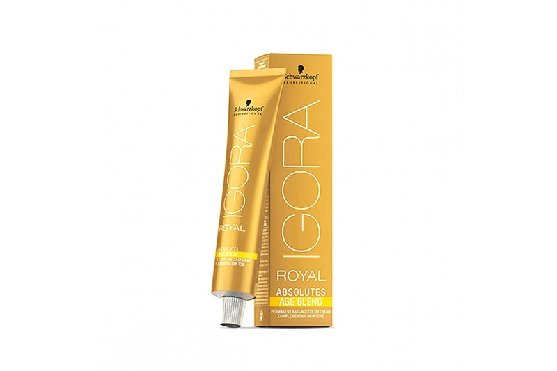 Dauerfärbung Igora Royal Absolutes Schwarzkopf 8-01 Age Blend (60 ml)