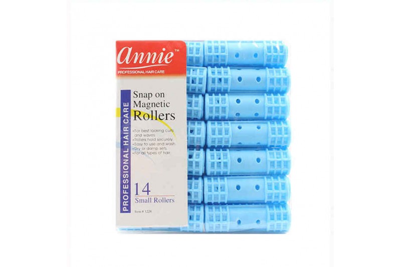 Haarrollen Annie Klein Blauw (14 uds)