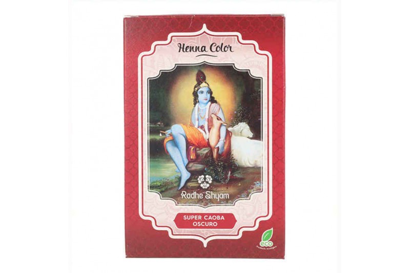 Coloración Semipermanente Henna Radhe Shyam Caoba (100 g)