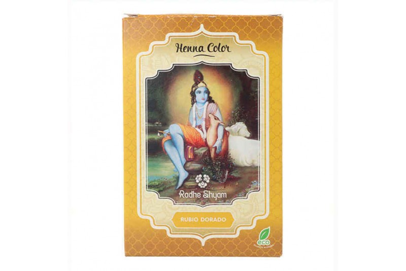 Coloration Semi-permanente Henna Radhe Shyam Blond doré (100 g)