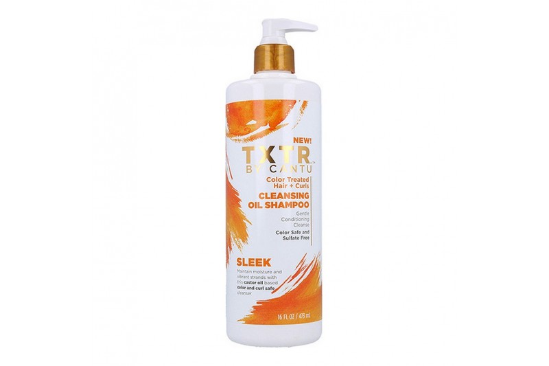 Shampoo and Conditioner Txtr Sleek Cleansing Oil Cantu (473 ml)