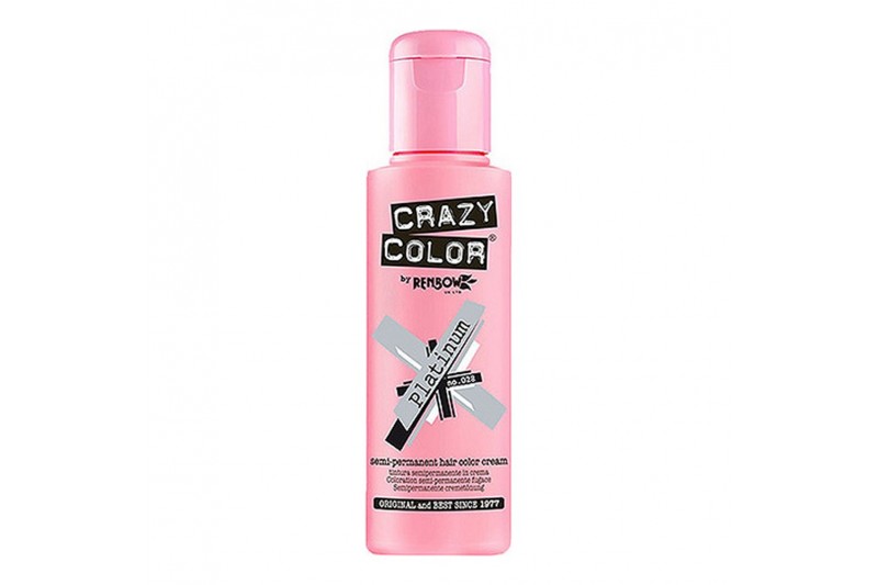 Couleur Semi-permanente Platinium Crazy Color Nº 028 (100 ml)