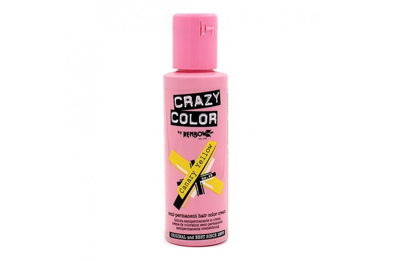 Semi-Permanente Kleur Canary Yellow Crazy Color Nº 49 (100 ml)