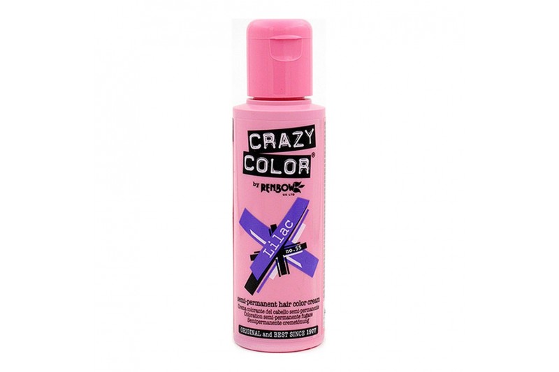 Couleur Semi-permanente Lilac Crazy Color Nº 55 (100 ml) (100 ml)