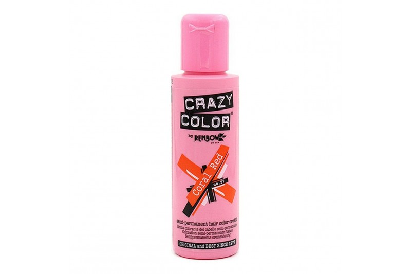 Permanent Dye Coral Red Crazy Color 002247 Nº 57 (100 ml) (100 ml)