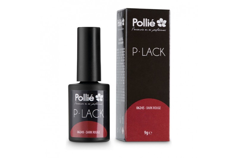 Nagellack Semi-permanent P-Lack Eurostil Dark Rouge (9 gr)