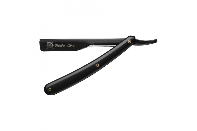 Coltello a serramanico Barber Line Eurostil Nero