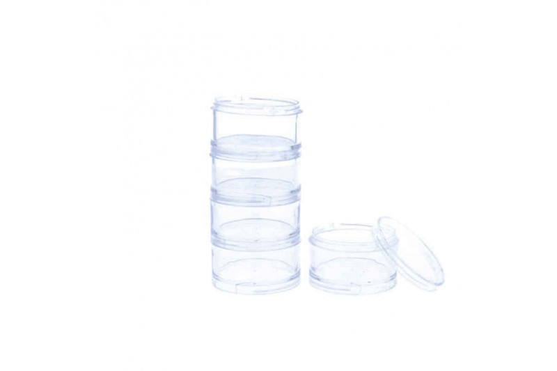 Vaso de mezclas Eurostil Transparente Plástico Uñas (5 uds)