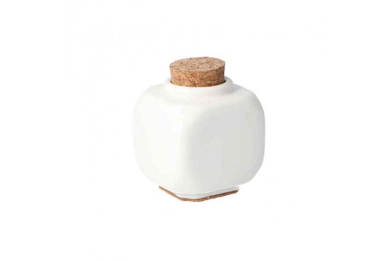 Container Eurostil Ceramic Cork White