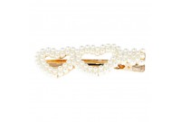 Clips Eurostil Heart Golden Beads (2 uds)