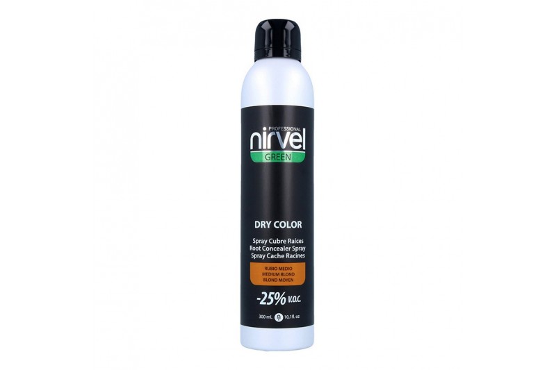 Cover Up Spray for Grey Hair Green Dry Color Nirvel Medium Blonde (300