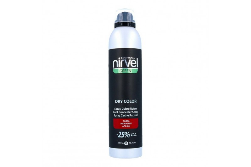 Spray Copri Capelli Brizzolati Green Dry Color Nirvel Mogano (300 ml)