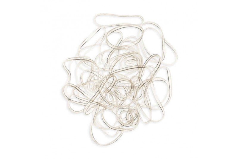 Rubber Hair Bands Xanitalia Large Transparent (40 pcs)