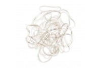 Rubber Hair Bands Xanitalia Large Transparent (40 pcs)