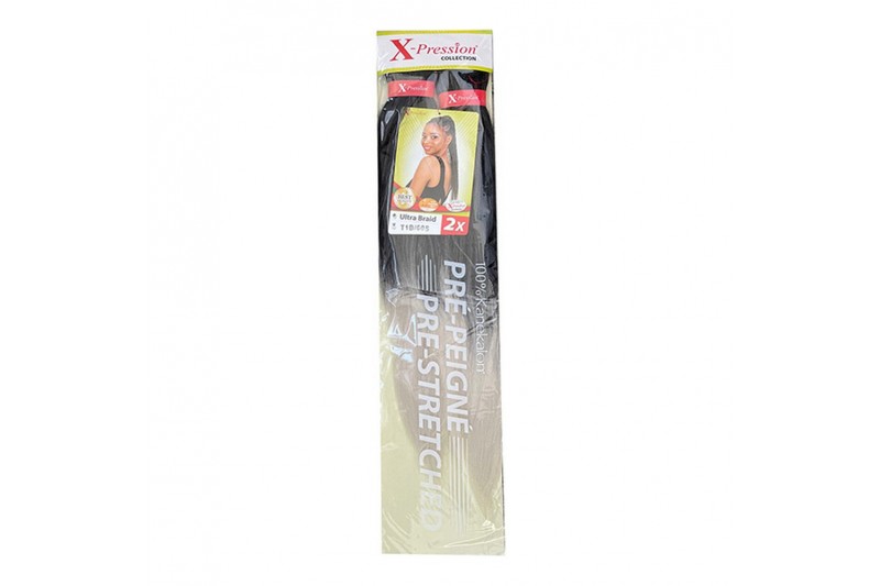 Extensions pour les Cheveux Pre-Peigne X-Pression Nº T1B/60S (1X2)