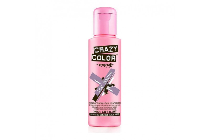 Semi-Permanente Kleur Mauve Ice Crazy Color Nº 75 (100 ml)