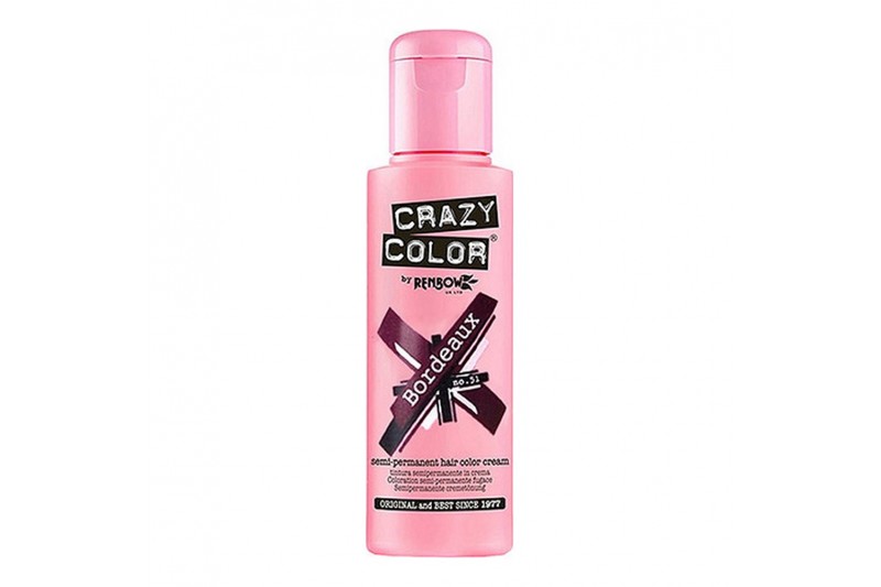 Couleur Semi-permanente Bordeaux Crazy Color Nº 51 (100 ml)