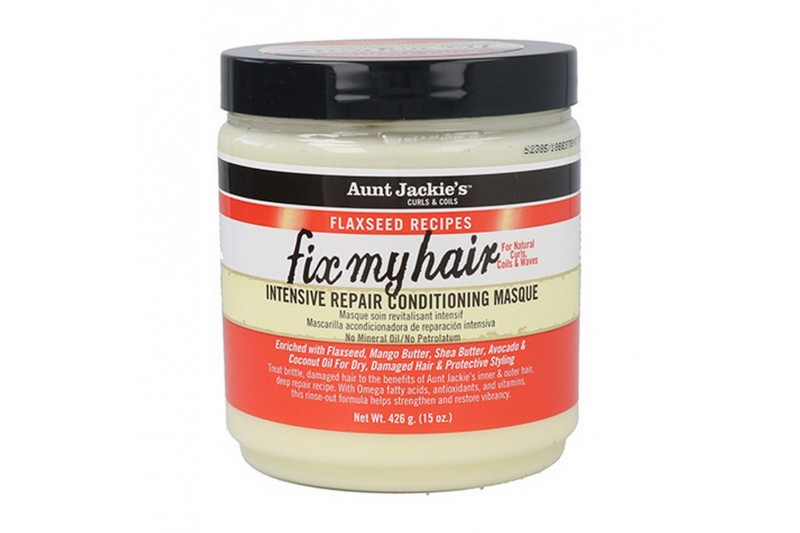 Masque pour cheveux Aunt Jackie's C&C Flaxseed Fix My Hair (426 ml)