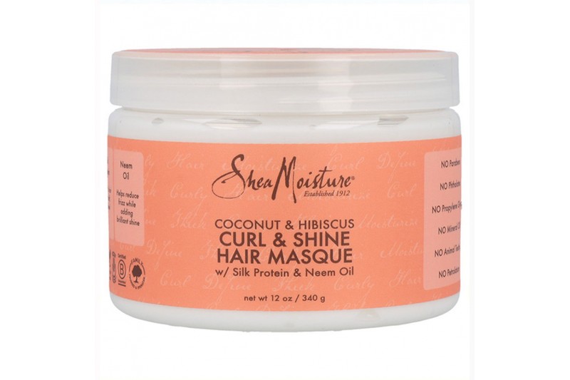 Masque pour cheveux Shea Moisture Coconut & Hibiscus Curl (340 g)