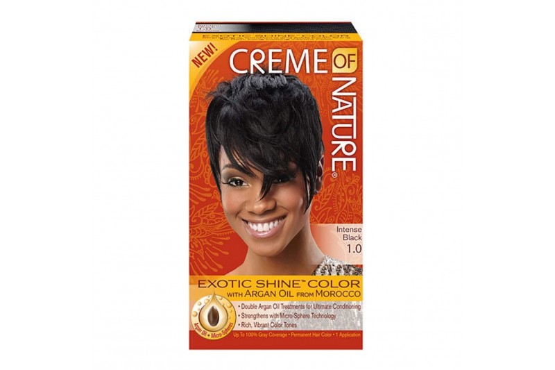 Permanente Kleur Creme Of Nature 0075724232679 Nº 1.0 Zwart