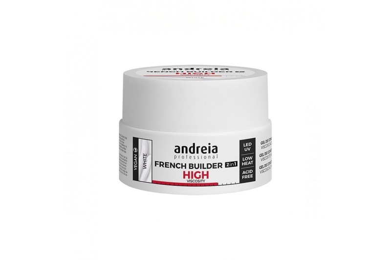 Gel de uñas French Builder High Viscosity Andreia Blanco (22 g)