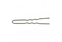 Bun hairpins Eurostil Invisibles Bronze (400 uds)(65 mm)