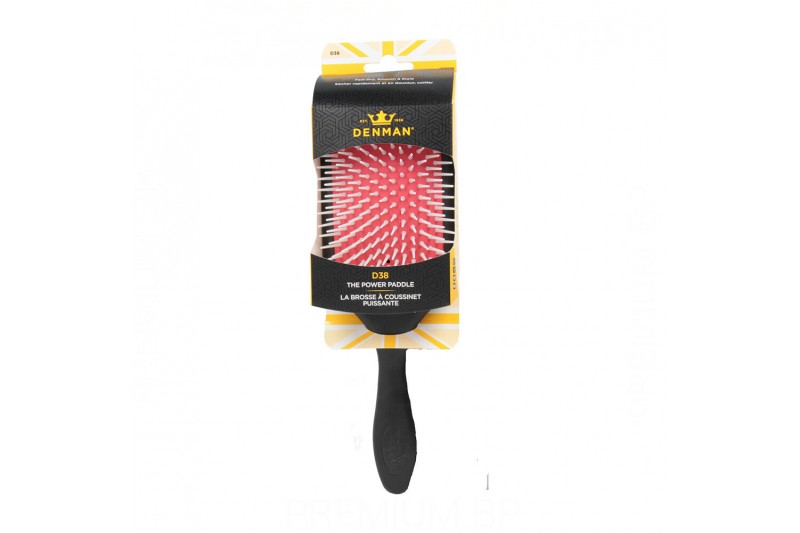 Borstel Denman D38 Power Paddle Zwart (24,5 cm)