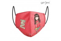 Hygienic Reusable Fabric Mask Gorjuss Children's Red