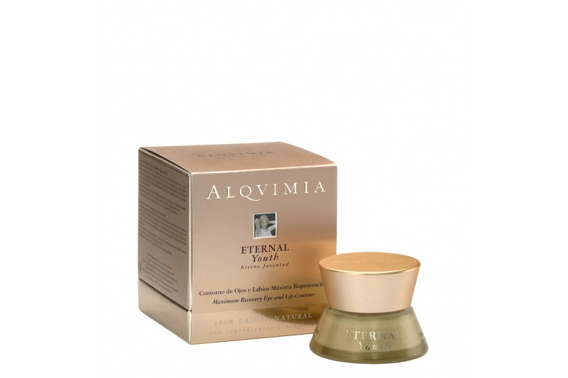 Crème anti-âge contour des yeux et des lèvres Eternal Youth Alqvimia (15 ml)