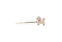 Hairpin Araban Golden White Dog