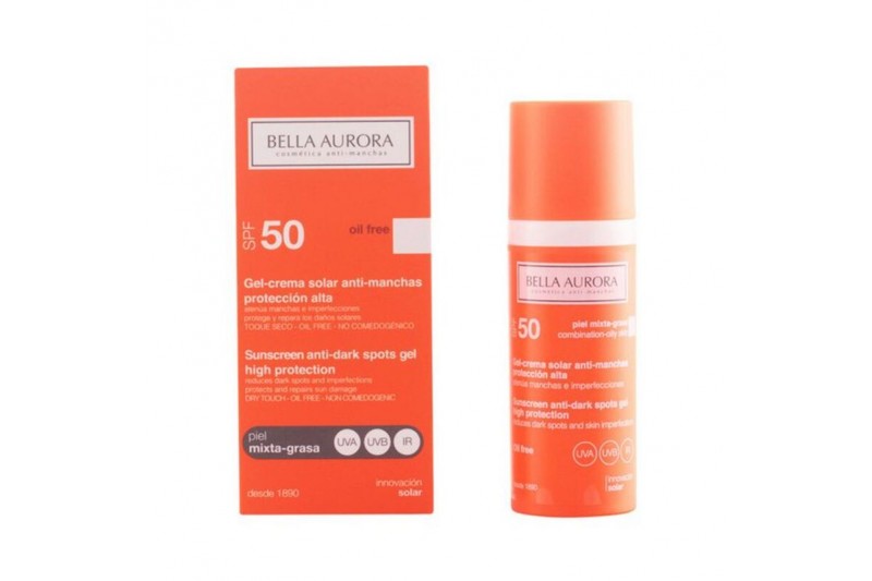 Crème Solaire Anti-Tâches Bella Aurora Peau mixte Spf 50+ (50 ml)