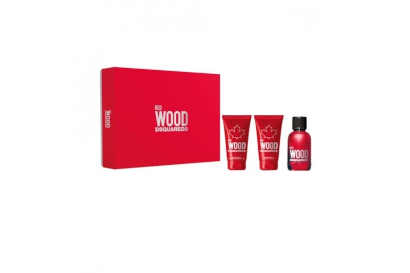 Set de Parfum Femme Dsquared2 Red Wood (3 pcs)