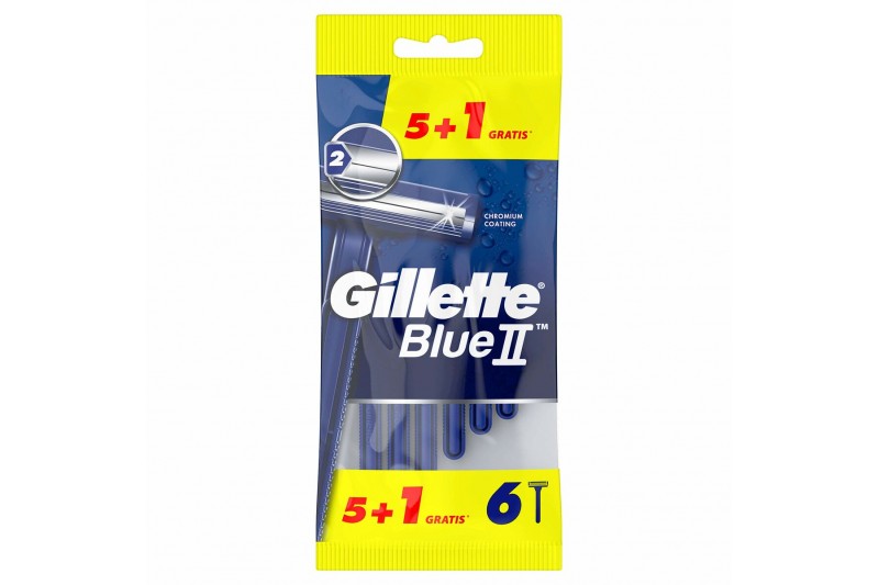 Handmatig scheermesje Gillette Blue II 6 Stuks