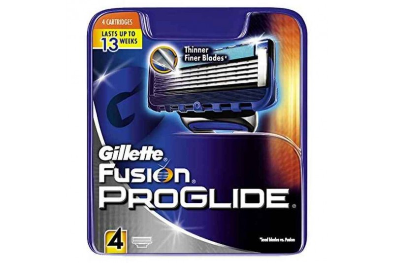 Lames de Rasoir de Rechange Fusion Proglide Gillette (4 uds)