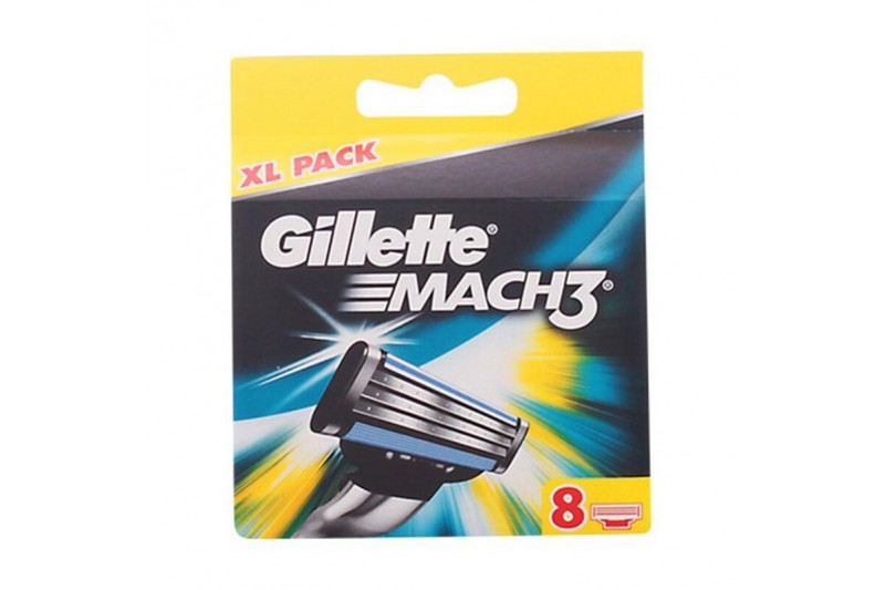 Hervulling Scheermesjes Mach 3 Gillette (8 uds)