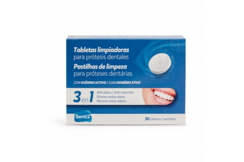 Pastilles Nettoyantes pour les Dentiers Senti2