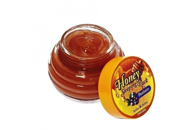 Hydrateren Nachtmasker Holika Holika Honey Sleeping Pack Bosbessen (90