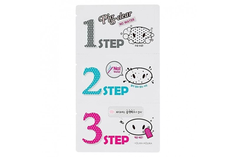 Gezichtsmasker Peel Off Holika Holika Pig-clear No Water3 Step