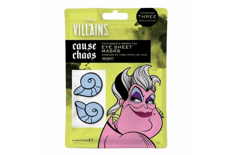 Masker voor Ooggebied Mad Beauty Disney Villains Ursula (6 x 5 ml)