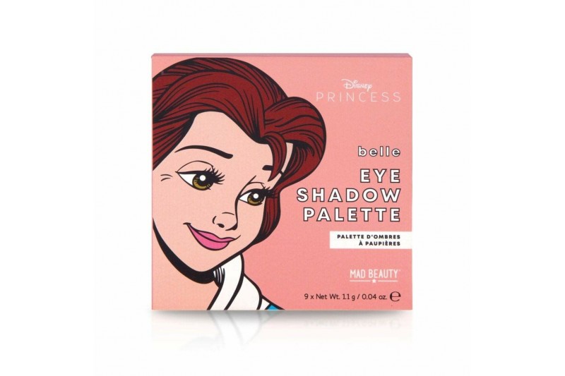 Palette d'ombres à paupières Mad Beauty Disney Princess Belle Mini (9 x 1,1 g)