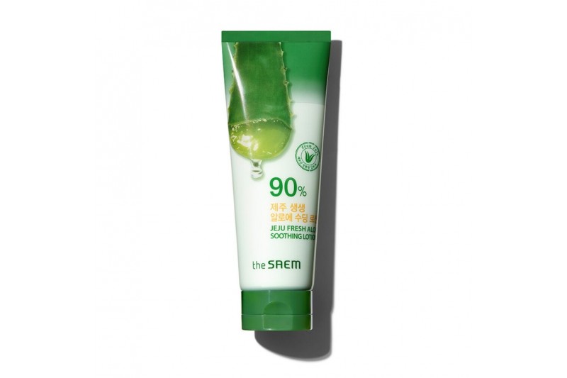 Kalmerende Lotion The Saem Jeju Fresh Aloe 90% (250 ml)