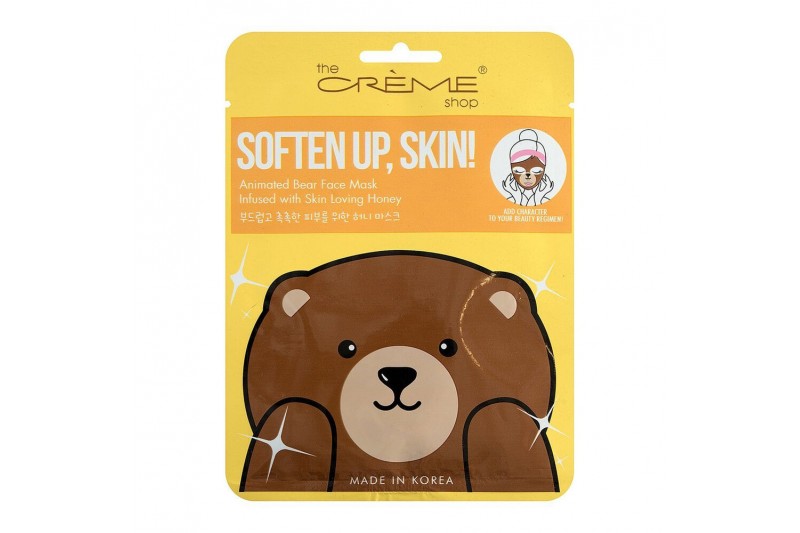 Facial Mask The Crème Shop Soften Up, Skin! Bear (25 g)