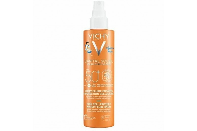 Crème Solaire pour Enfants en Spray Vichy Capital Soleil Cell Protect SPF50+ (50 ml)