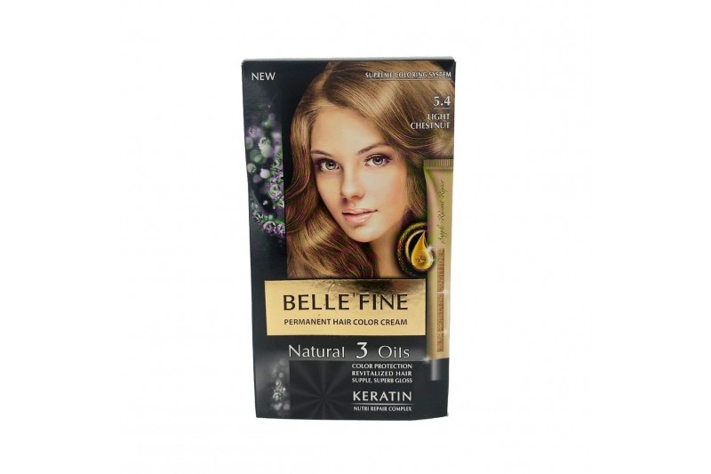 Dauerfärbung Belle´Fine Nº 5.4 Kastanie hell (30 ml)