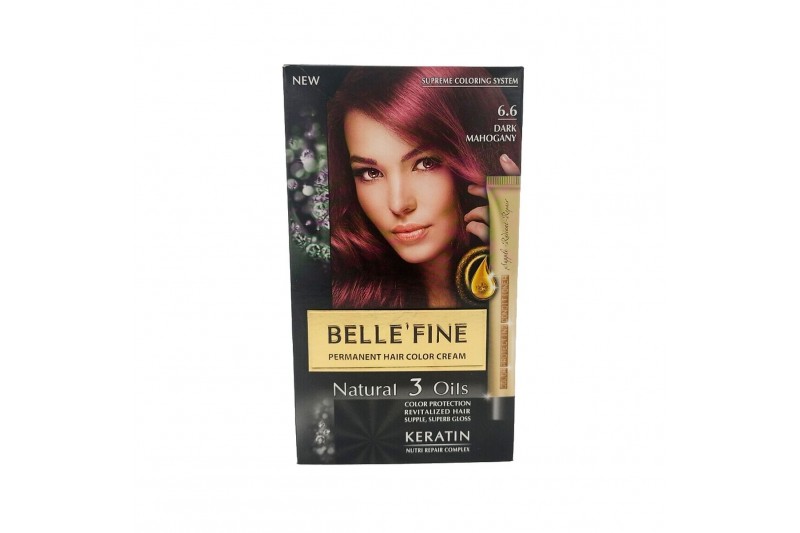 Permanente Kleur Belle´Fine Nº 6.6 Donker Mahonie (30 ml)