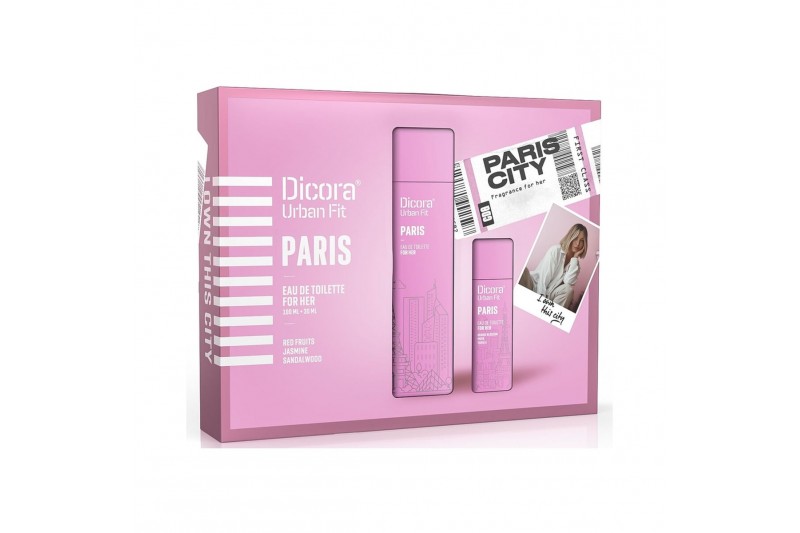 Parfumset voor Dames Dicora Urban Fit Paris 2 Onderdelen