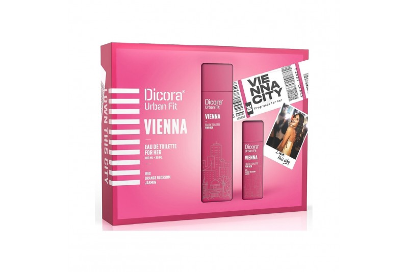 Parfumset voor Dames Dicora Urban Fit Vienna 2 Onderdelen