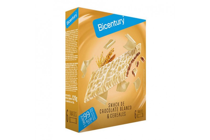 Petite barre énergétique Bicentury Sarialis Chocolat blanc Céréales (6 uds)